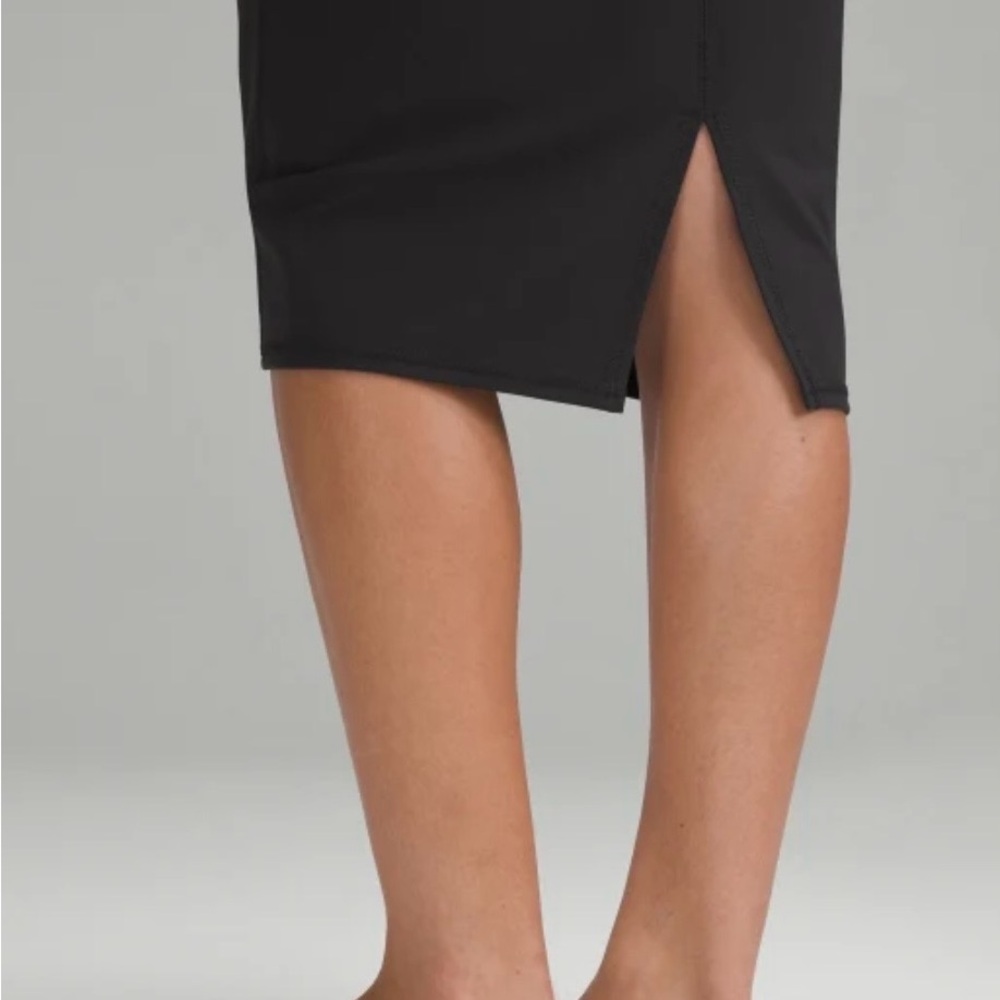 Lululemon Athletica Classic Black ALIGN Midi Pencil Skirt - Picture 5 of 8